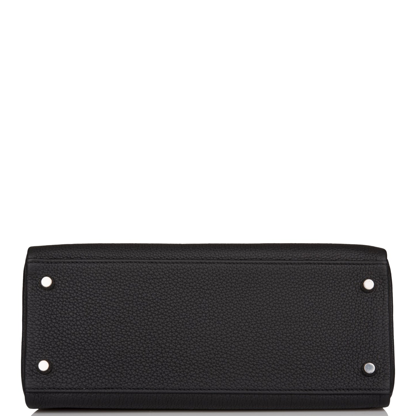Hermes Kelly 28 Retourne Black Togo Palladium Hardware