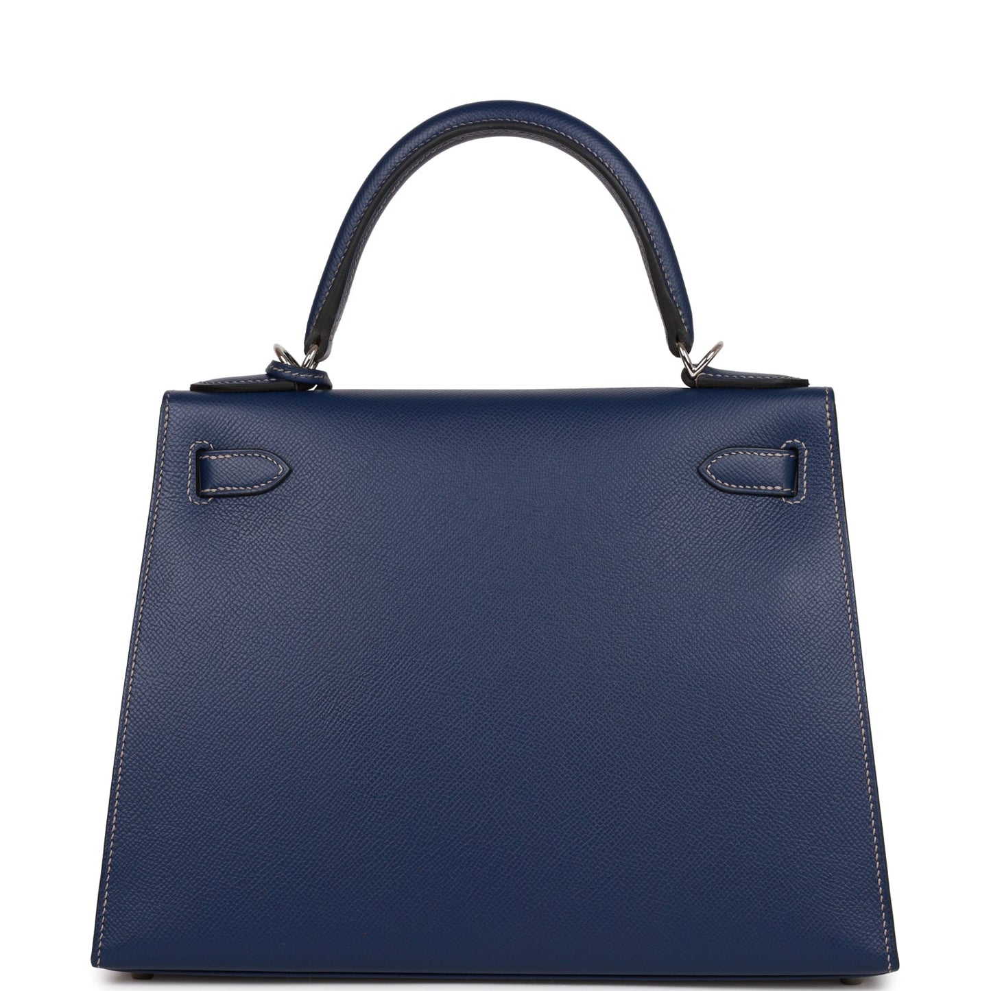 Hermes Special Order (HSS) Kelly 28 Sellier Bleu Indigo Epsom Palladium Hardware