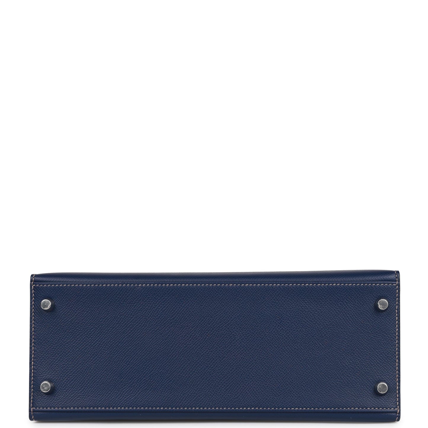 Hermes Special Order (HSS) Kelly 28 Sellier Bleu Indigo Epsom Palladium Hardware