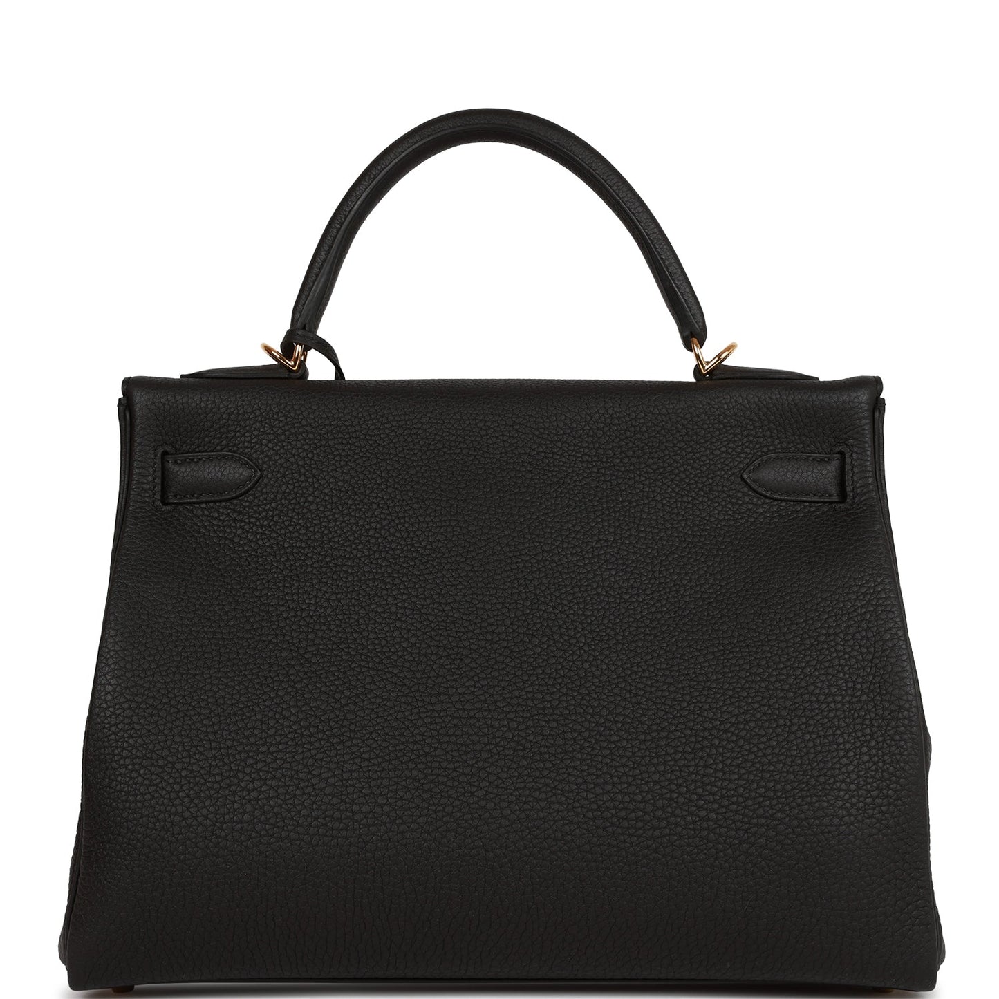 Hermes Kelly 32 Retourne Black Togo Gold Hardware