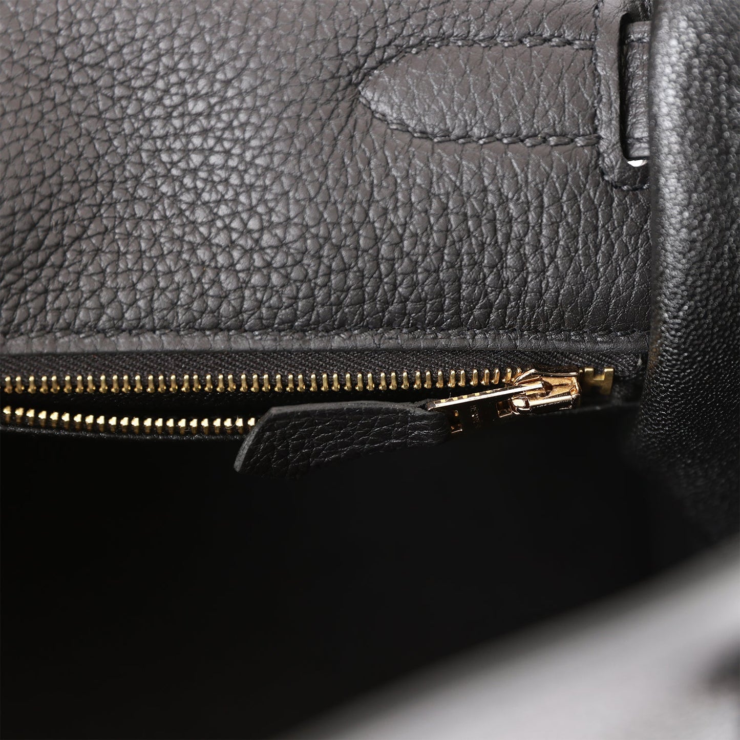 Hermes Kelly 32 Retourne Black Togo Gold Hardware