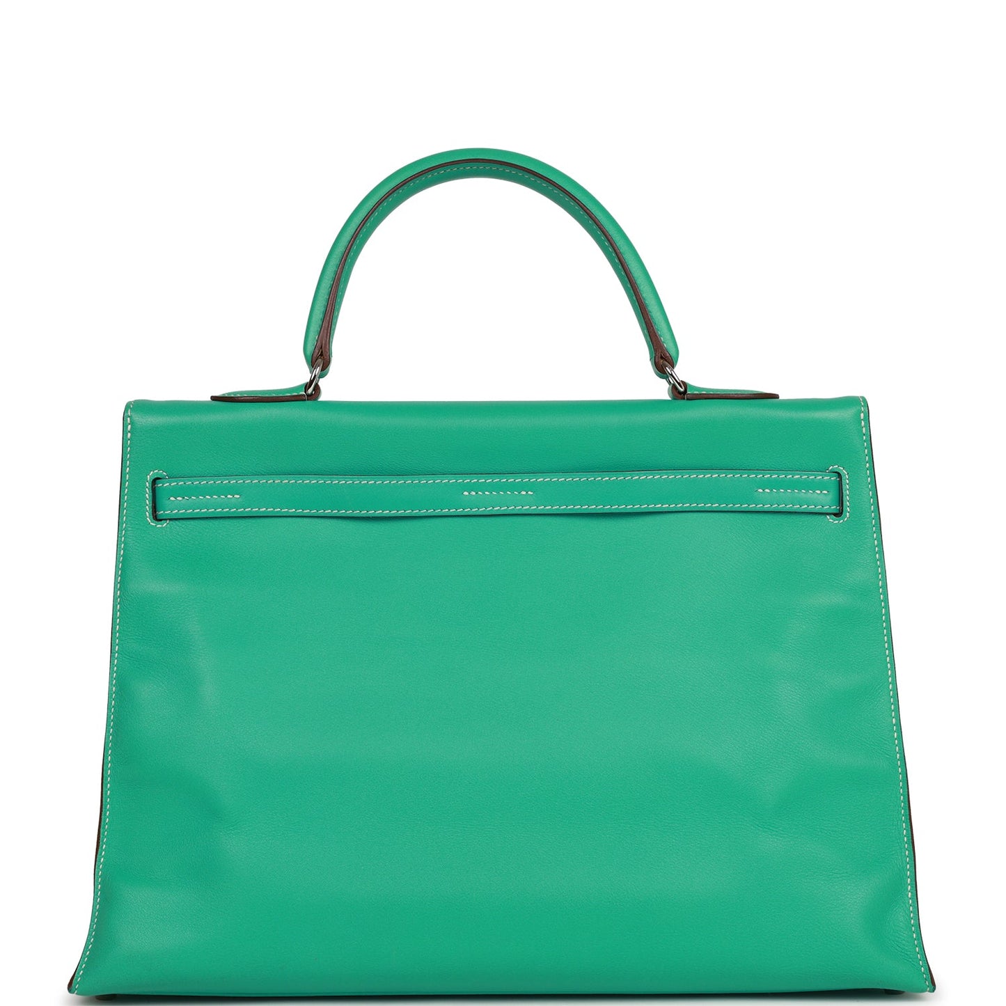 Hermes Kelly 35 Flat Lagoon Swift Palladium Hardware