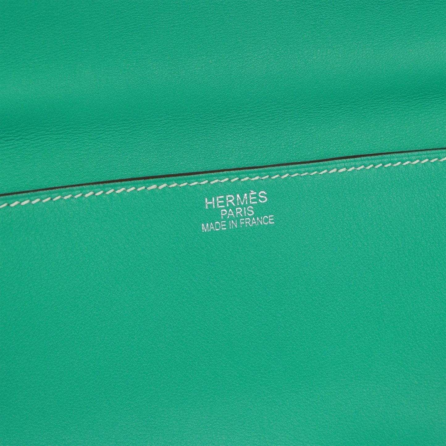 Hermes Kelly 35 Flat Lagoon Swift Palladium Hardware