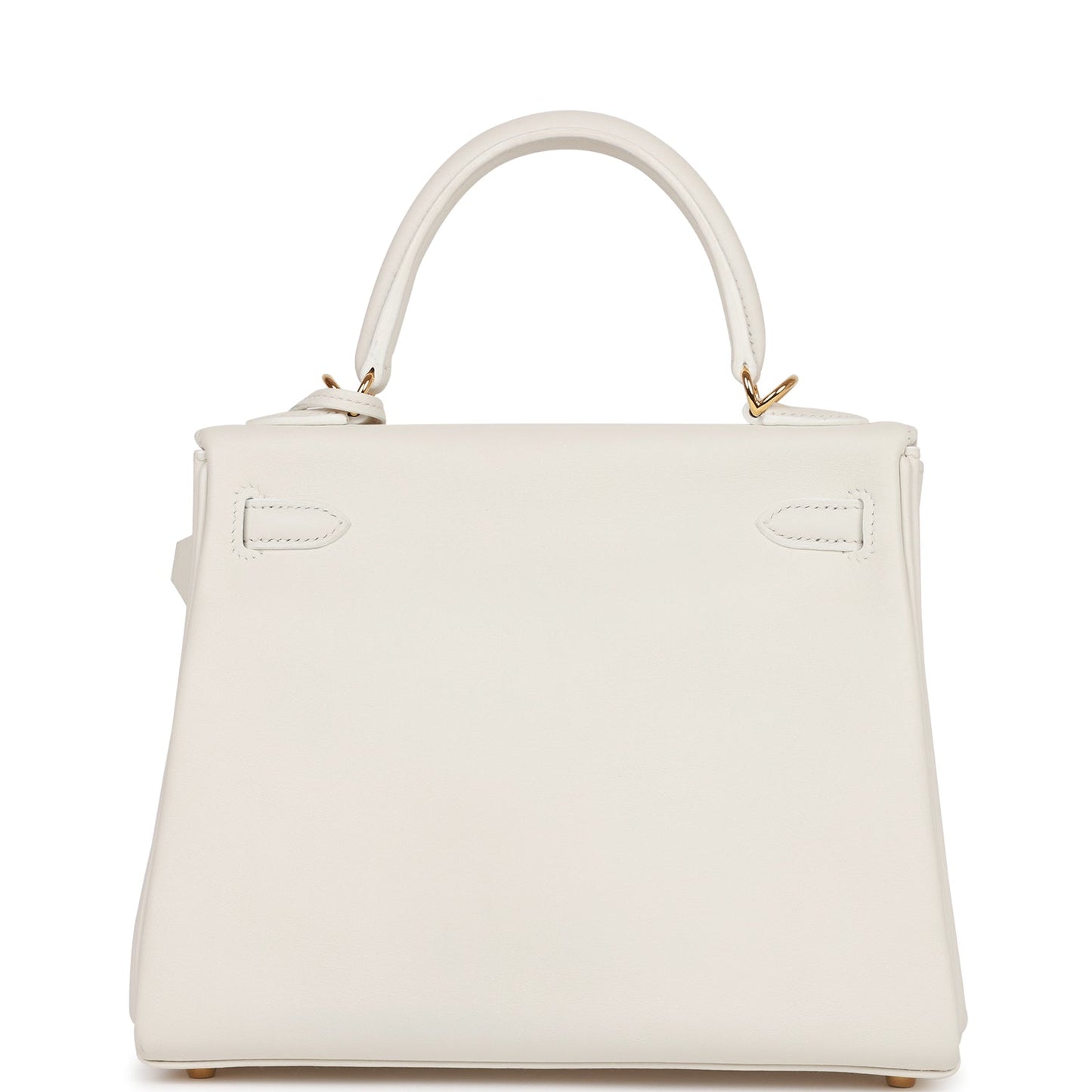 Hermes Kelly 25 Retourne White Swift Gold Hardware