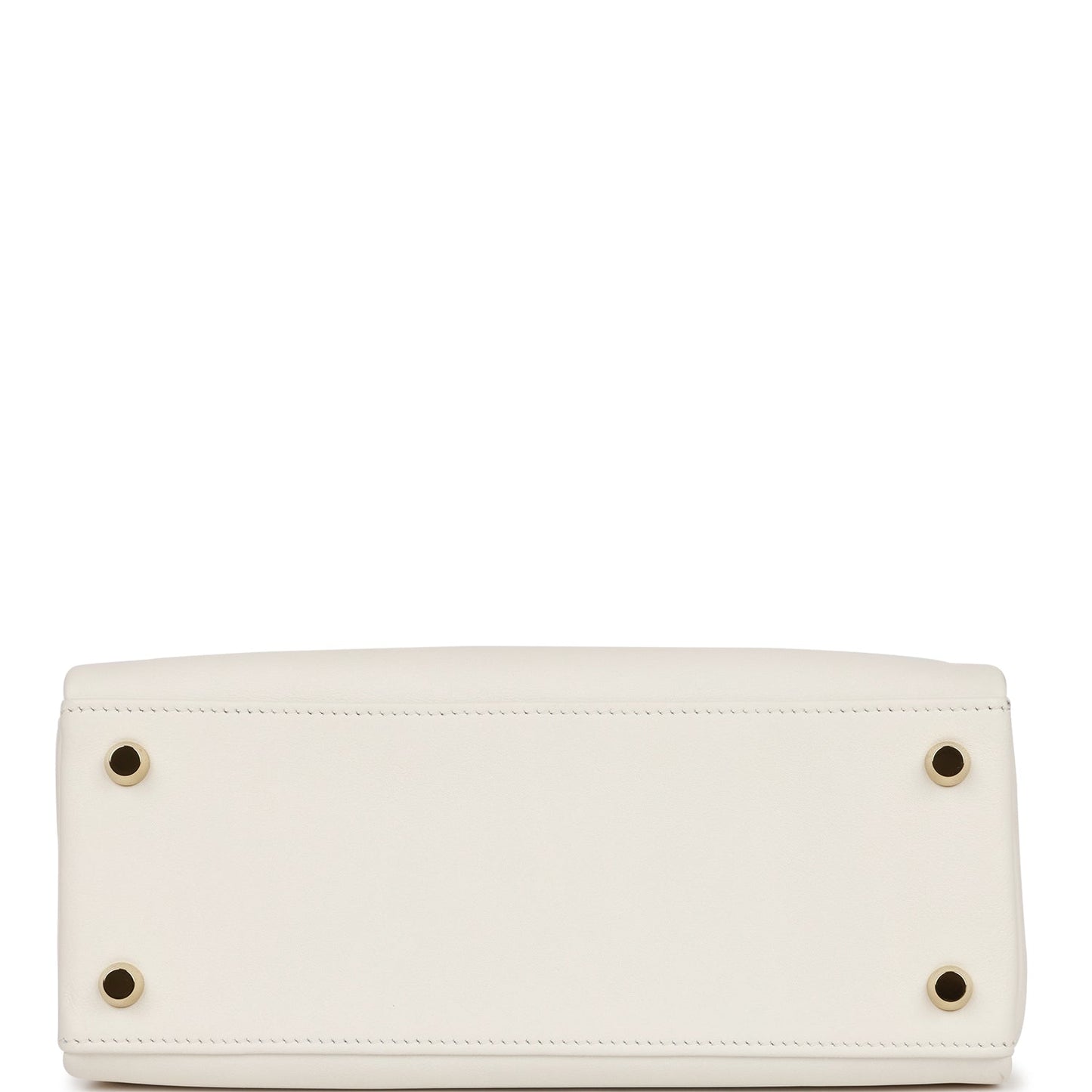 Hermes Kelly 25 Retourne White Swift Gold Hardware