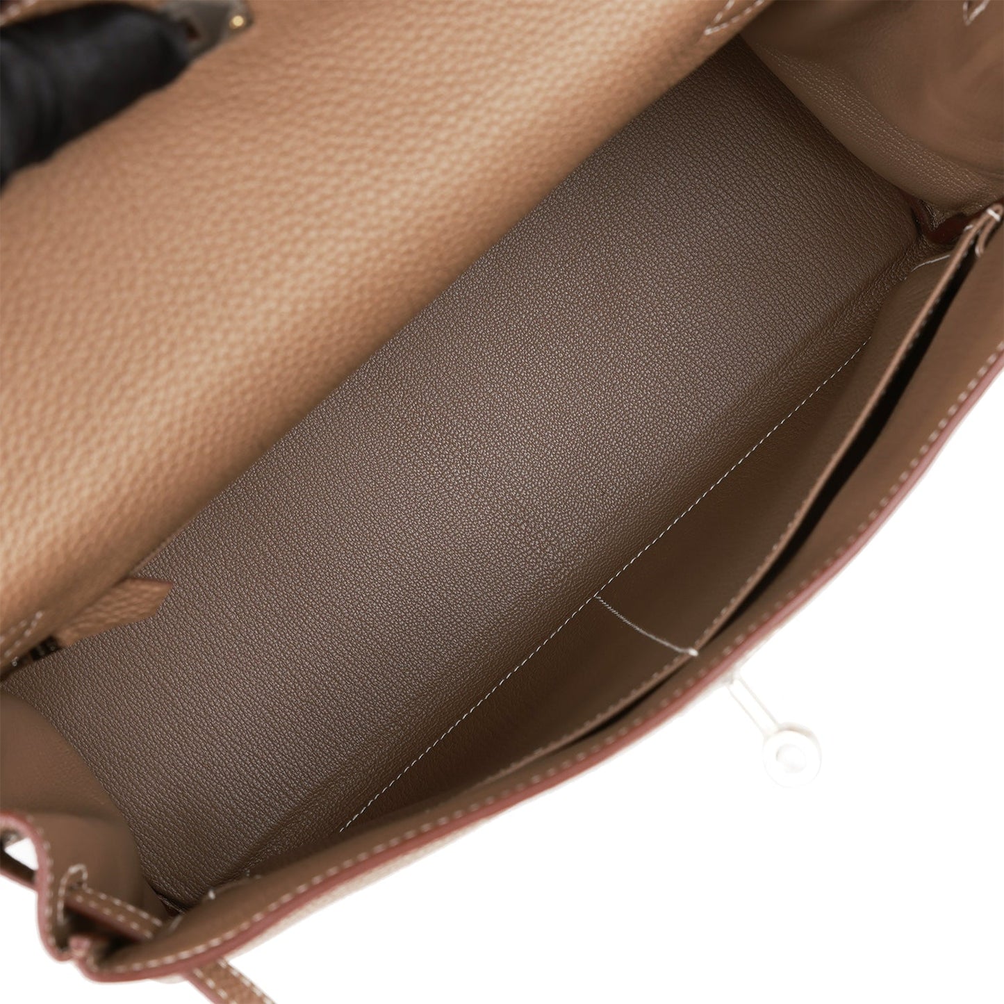 Hermes Kelly 32 Retourne Etoupe Togo Palladium Hardware