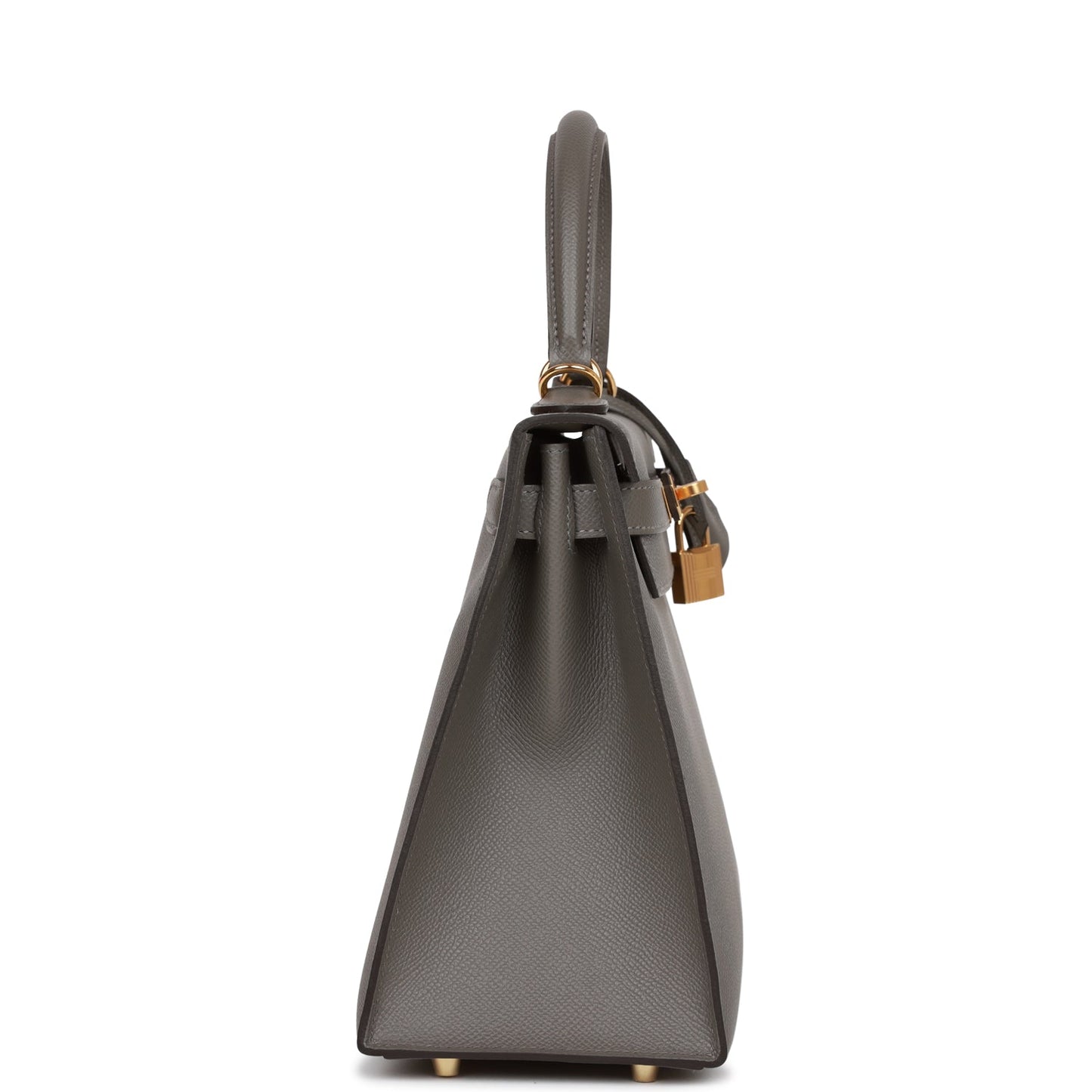 Hermes Kelly 28 Sellier Gris Meyer Epsom Gold Hardware