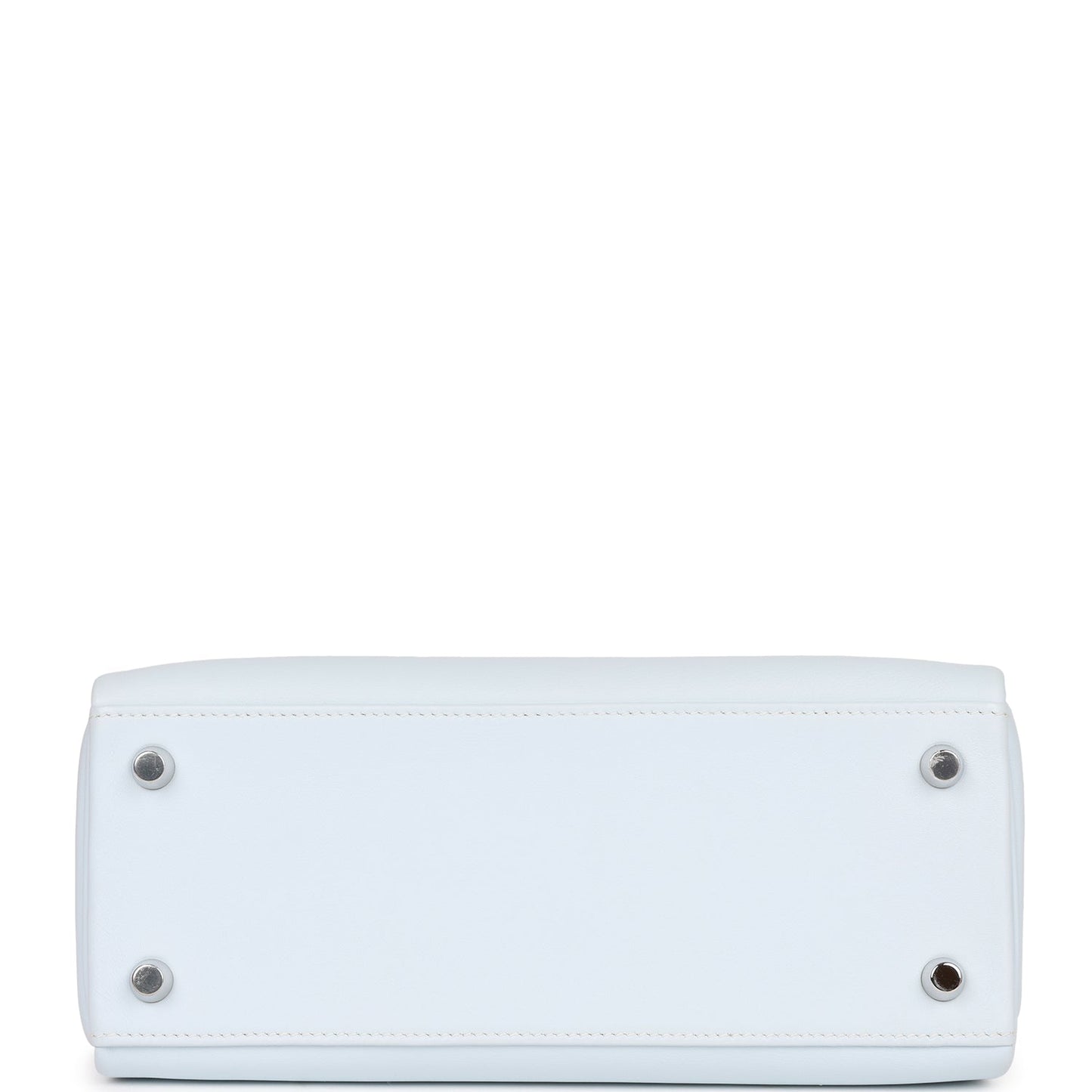 Hermes Kelly 25 Retourne Bleu Brume Swift Palladium Hardware