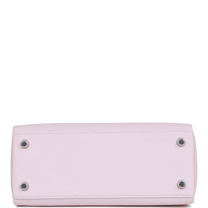 Hermes Kelly 25 Retourne Mauve Pale Swift Palladium Hardware