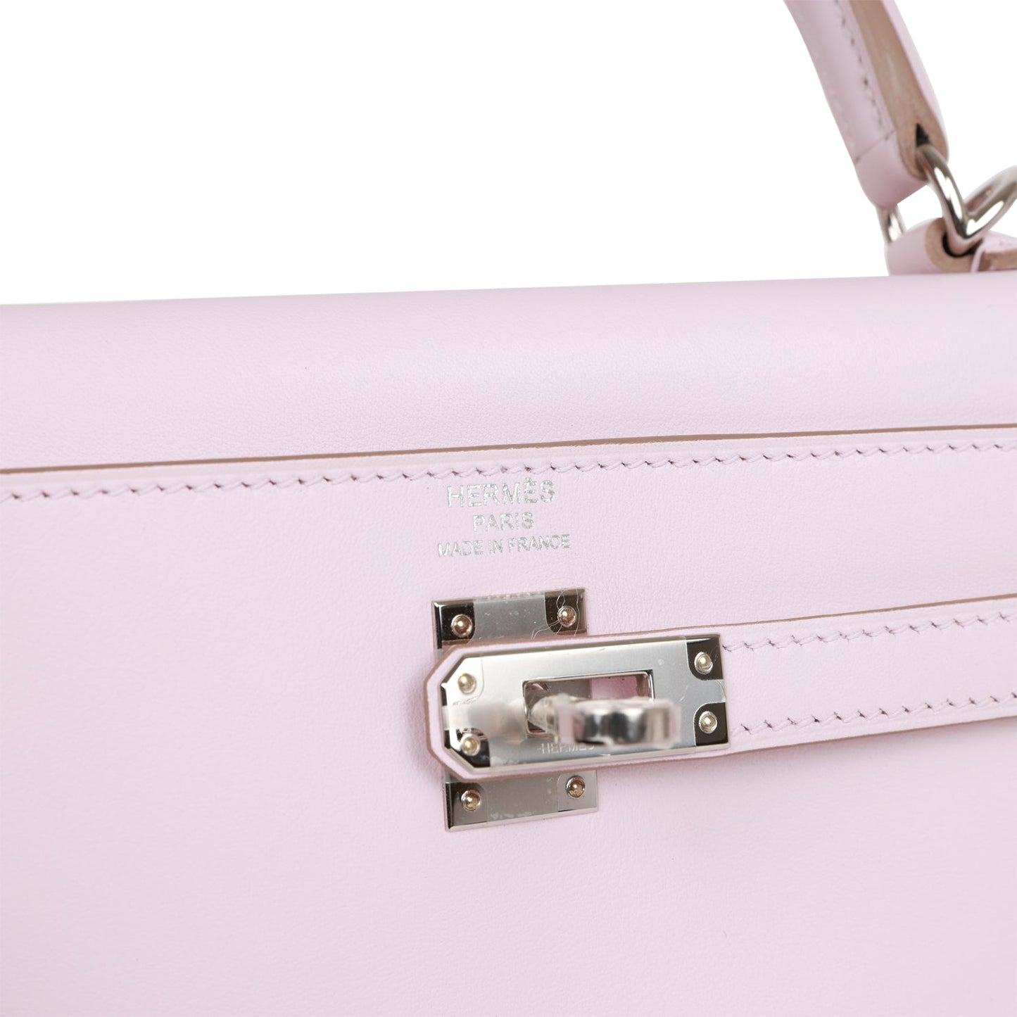 Hermes Kelly 25 Retourne Mauve Pale Swift Palladium Hardware