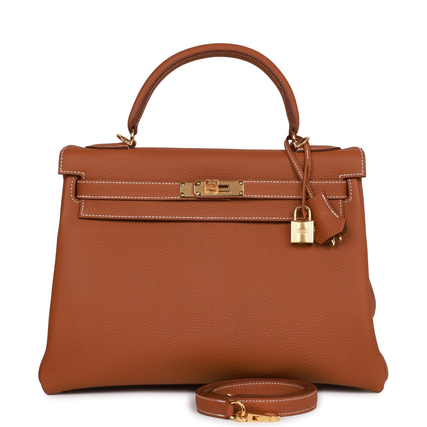 Hermes Kelly 32 Retourne Gold Togo Gold Hardware