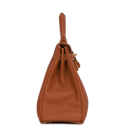 Hermes Kelly 32 Retourne Gold Togo Gold Hardware