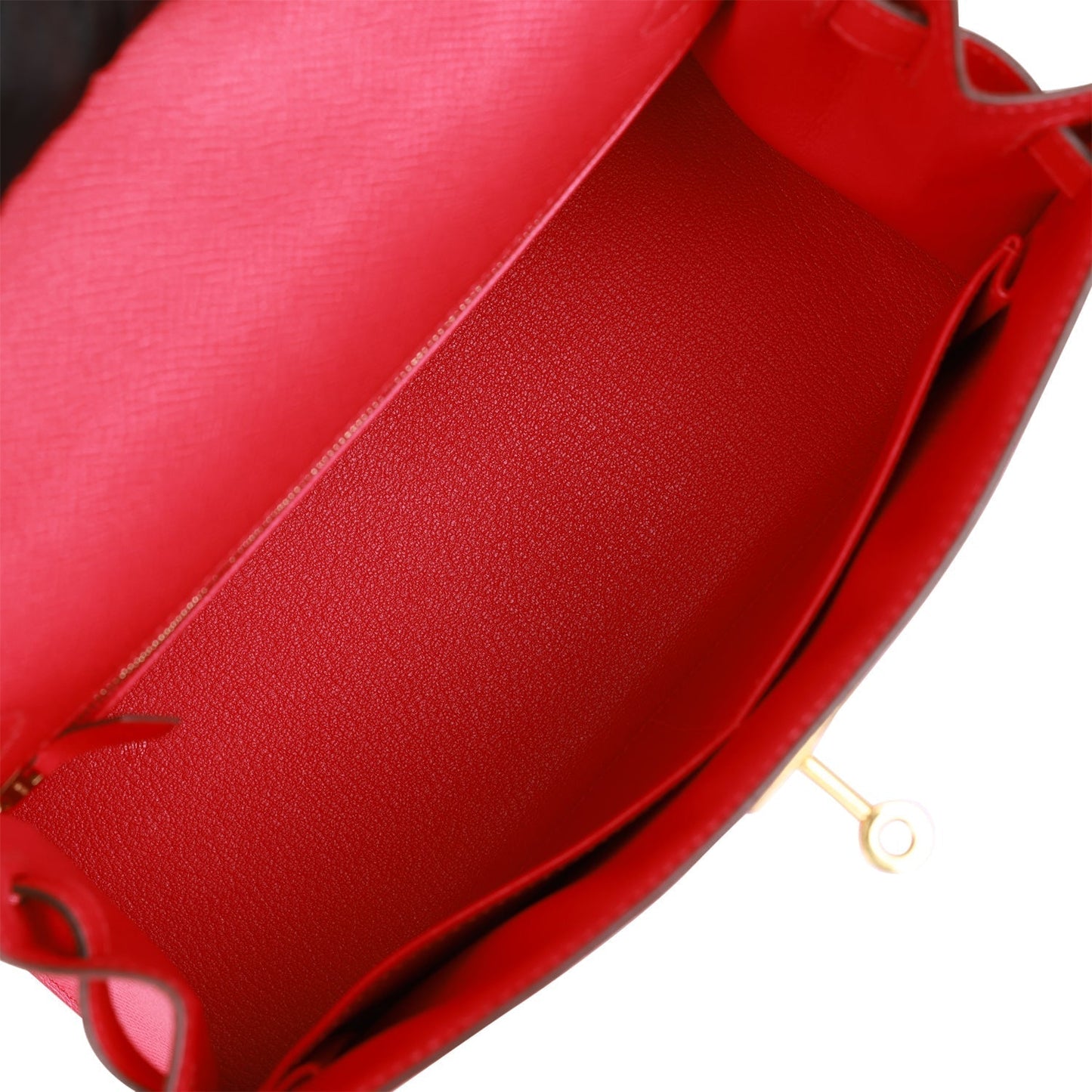 Hermes Kelly 28 Sellier Rose Extreme Epsom Gold Hardware