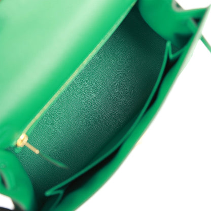 Hermes Kelly 25 Sellier Vert Vertigo Epsom Gold Hardware