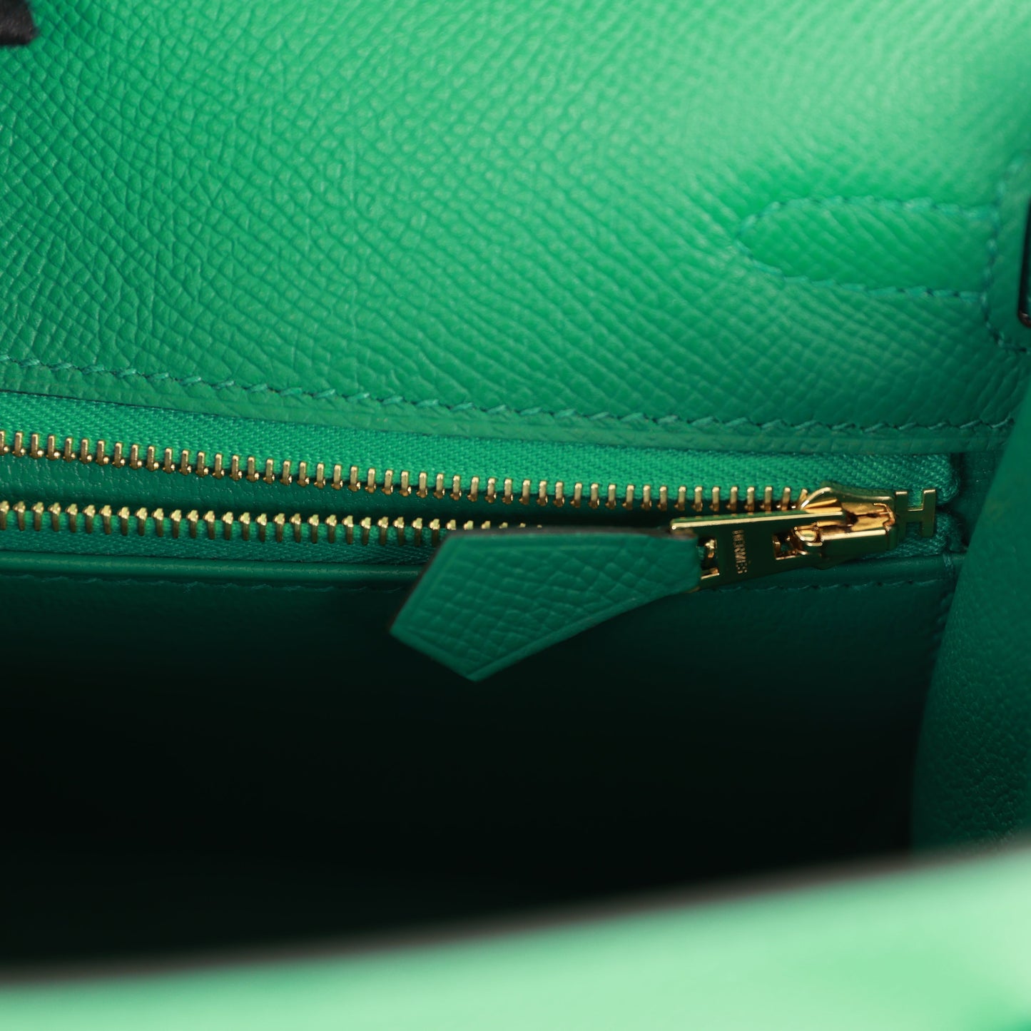 Hermes Kelly 25 Sellier Vert Vertigo Epsom Gold Hardware
