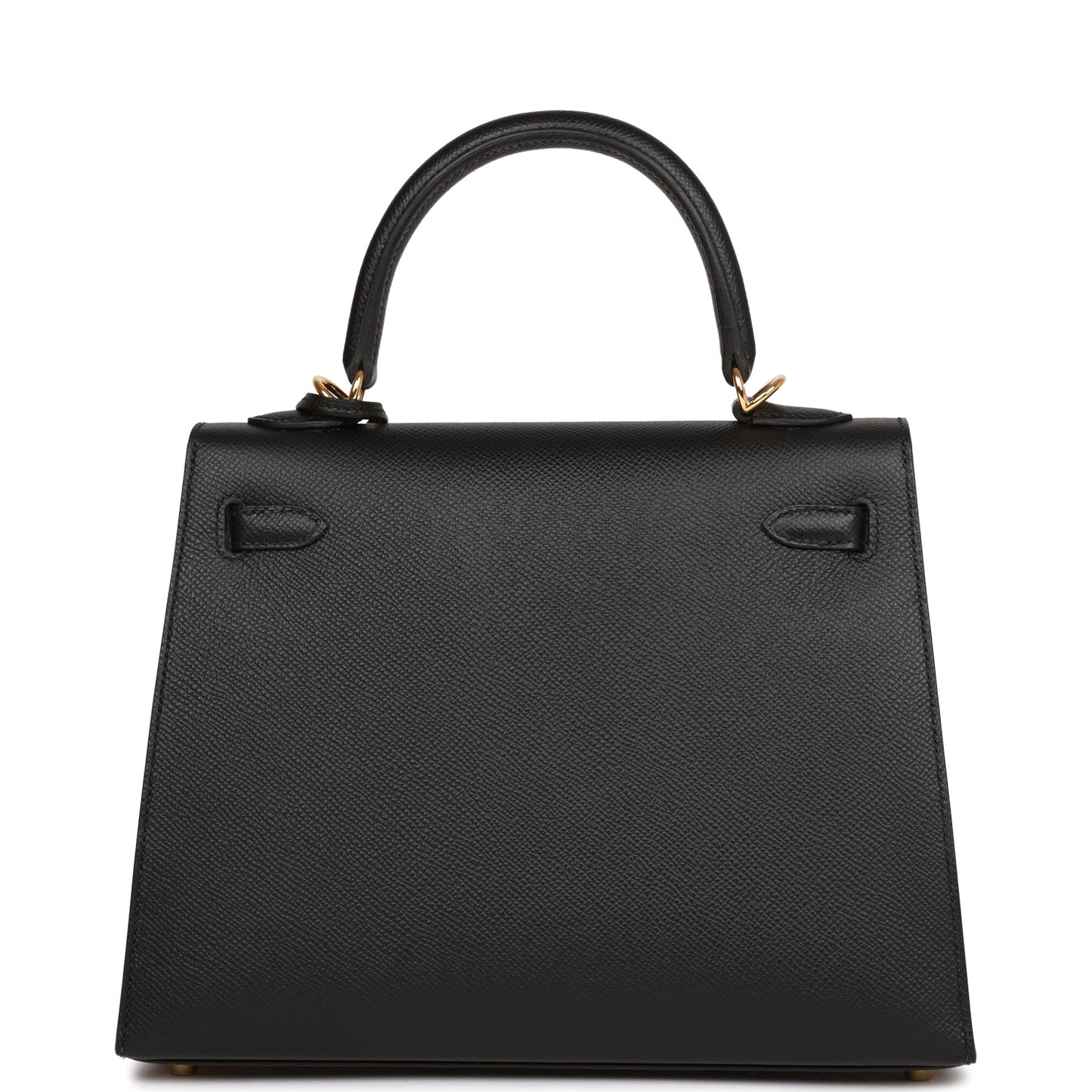 Hermes Kelly 25 Sellier Black Epsom  Gold Hardware