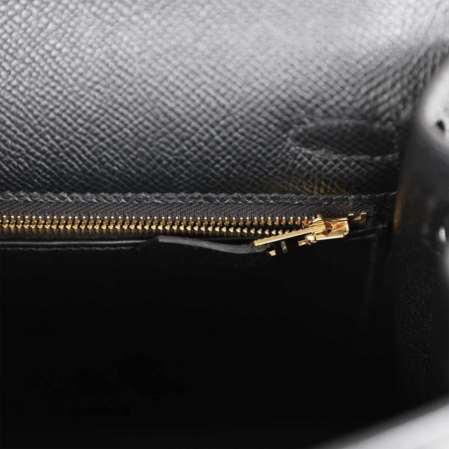 Hermes Kelly 25 Sellier Black Epsom  Gold Hardware