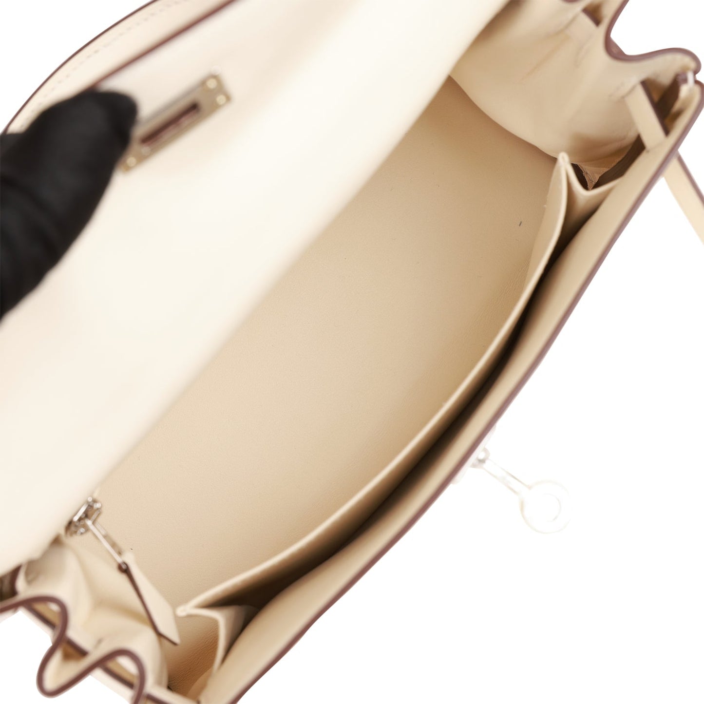 Hermes Kelly 25 Retourne In & Out Nata Swift Palladium Hardware