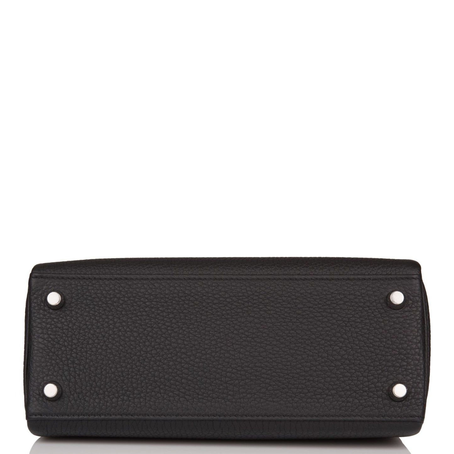 Hermes Kelly 25 Retourne Black Togo Palladium Hardware