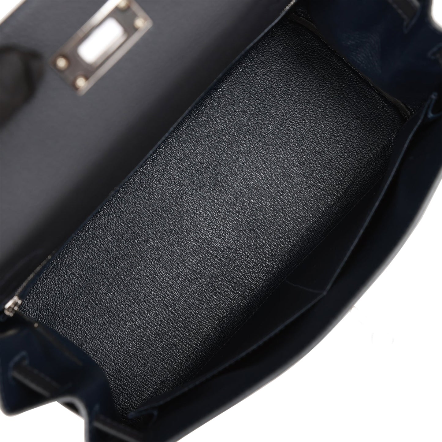 Hermes Kelly 28 Retourne Caban Togo Palladium Hardware