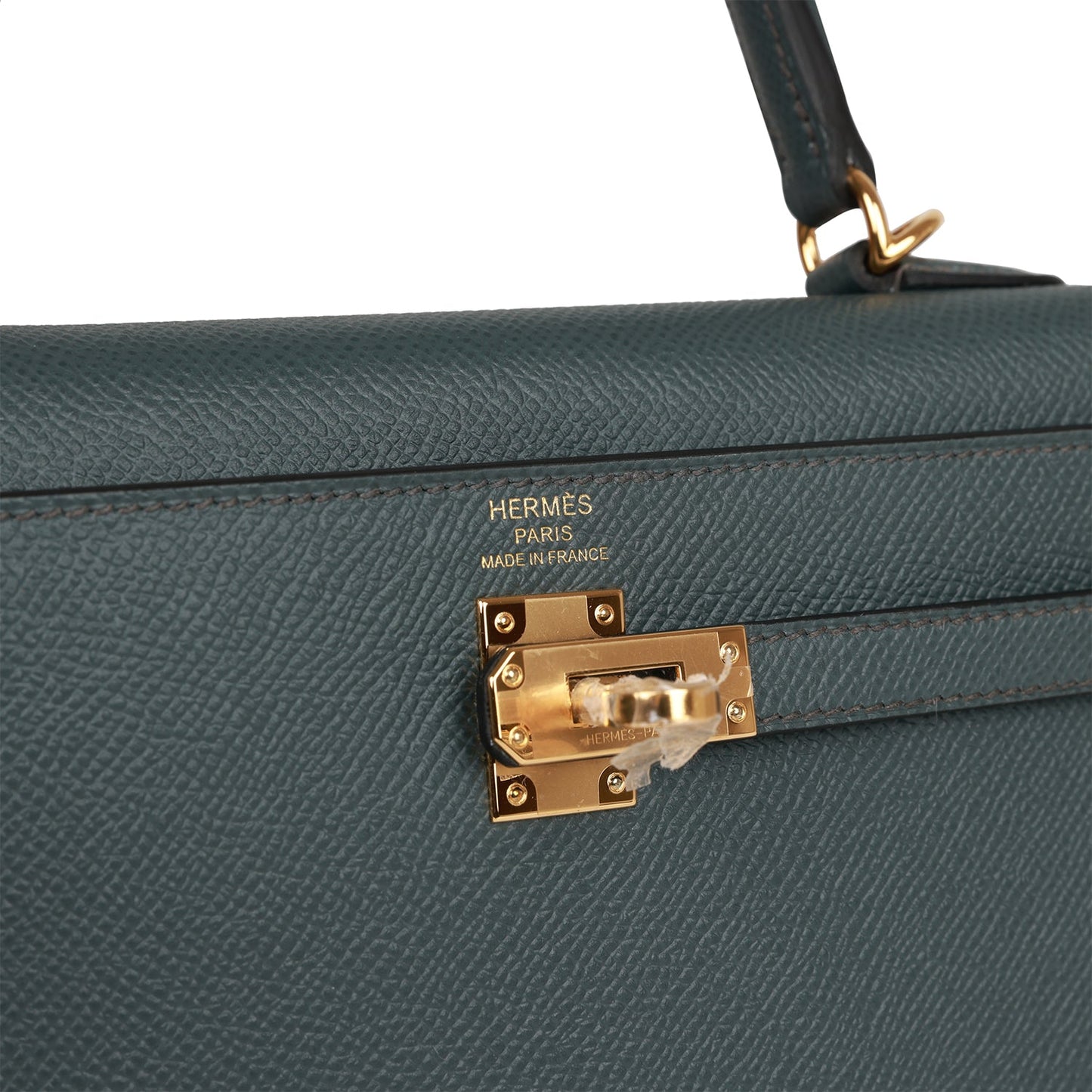 Hermes Kelly 25 Sellier Bleu Orage Epsom Gold Hardware