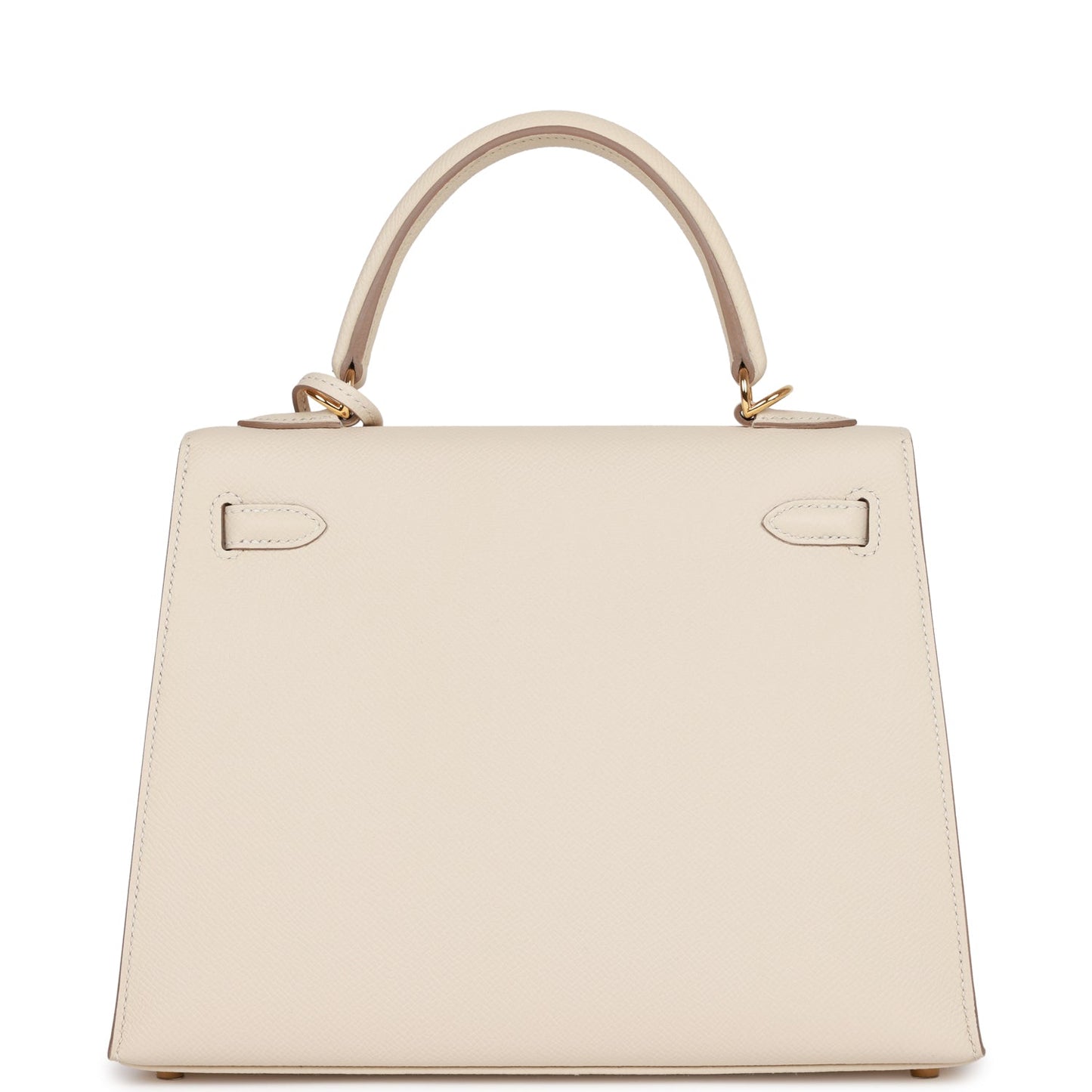 Hermes Kelly 25 Sellier Craie Epsom Gold Hardware