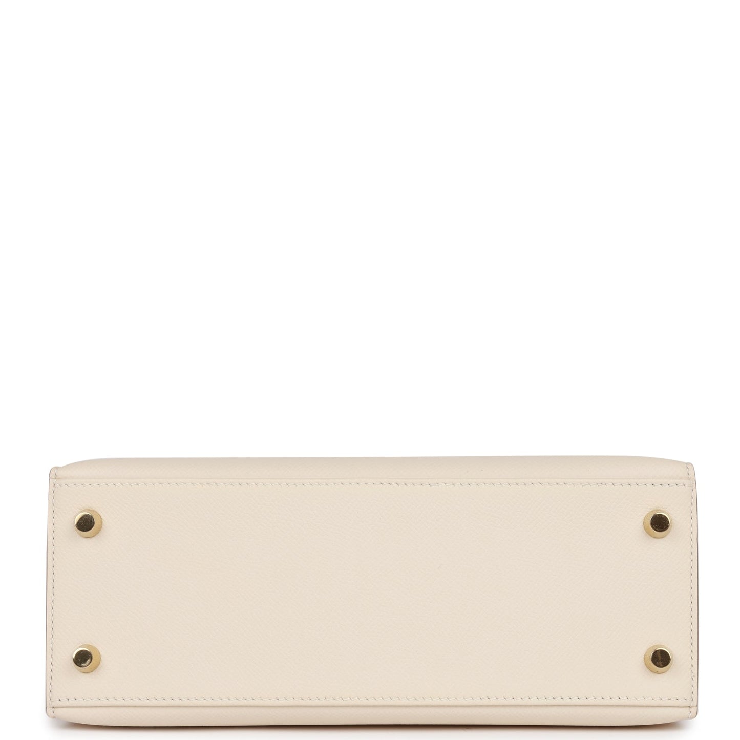 Hermes Kelly 25 Sellier Craie Epsom Gold Hardware