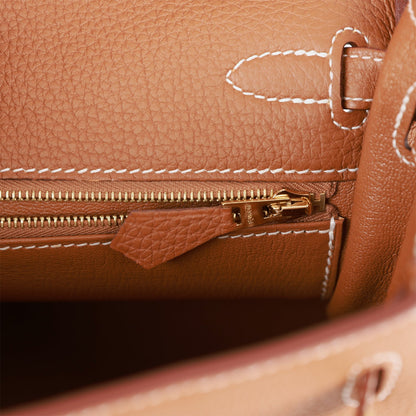 Hermes Kelly 25 Retourne Gold Togo Gold Hardware