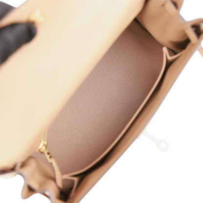 Hermes Kelly 25 Retourne Chai Togo Gold Hardware