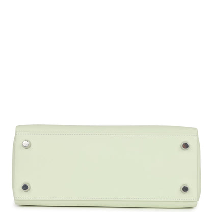 Hermes Kelly 25 Retourne Vert Fizz Swift Palladium Hardware