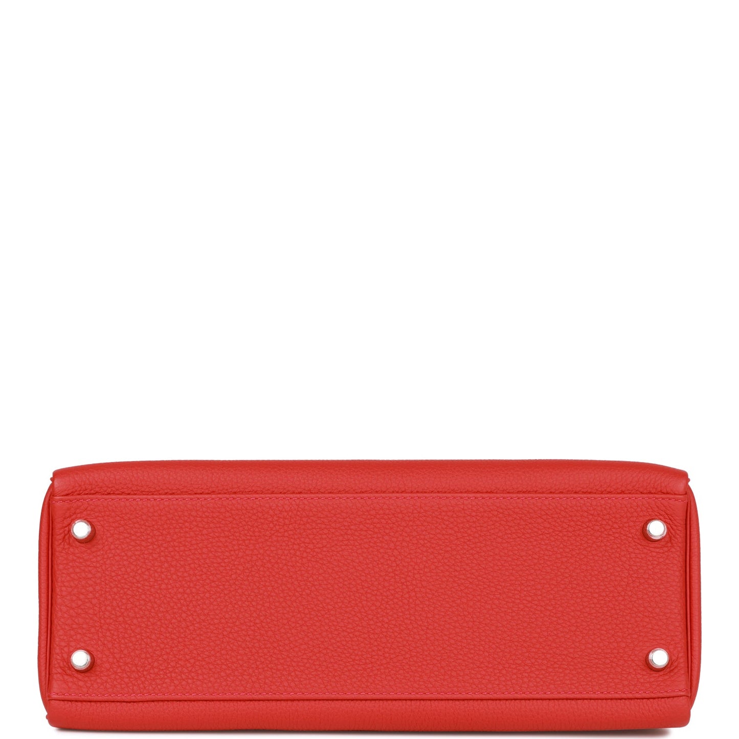 Hermes Kelly 32 Retourne Geranium Togo Palladium Hardware