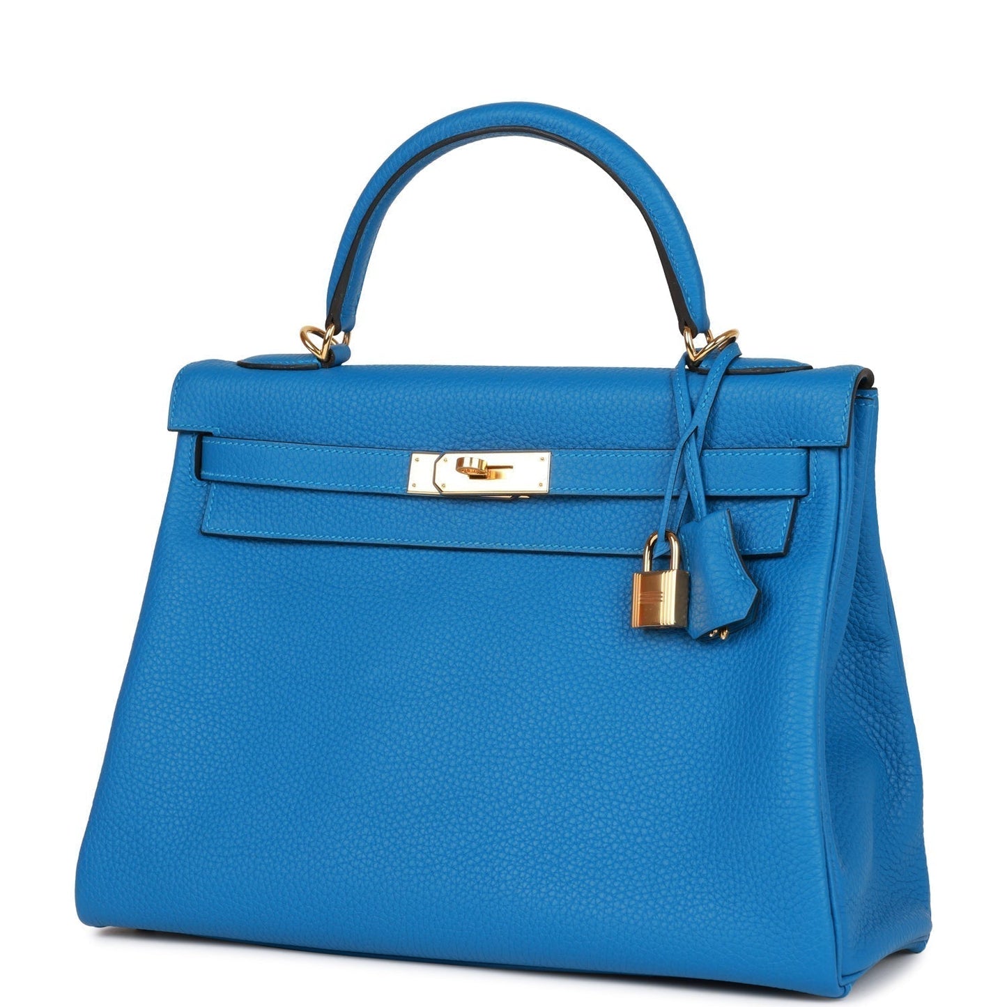 Hermes Kelly 32 Retourne Mykonos Clemence Gold Hardware