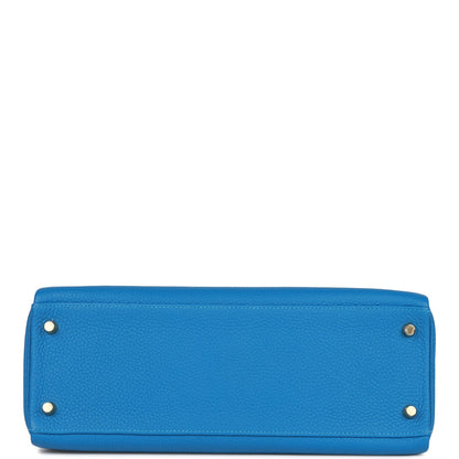 Hermes Kelly 32 Retourne Mykonos Clemence Gold Hardware