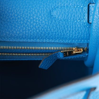 Hermes Kelly 32 Retourne Mykonos Clemence Gold Hardware