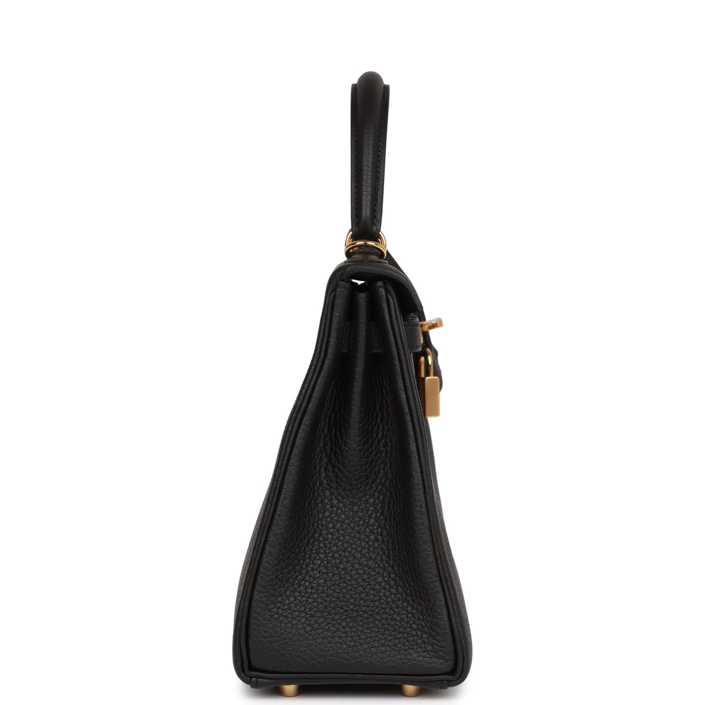 Hermes Kelly 25 Retourne Black Togo Gold Hardware