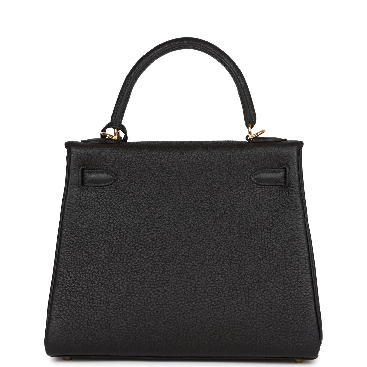Hermes Kelly 25 Retourne Black Togo Gold Hardware