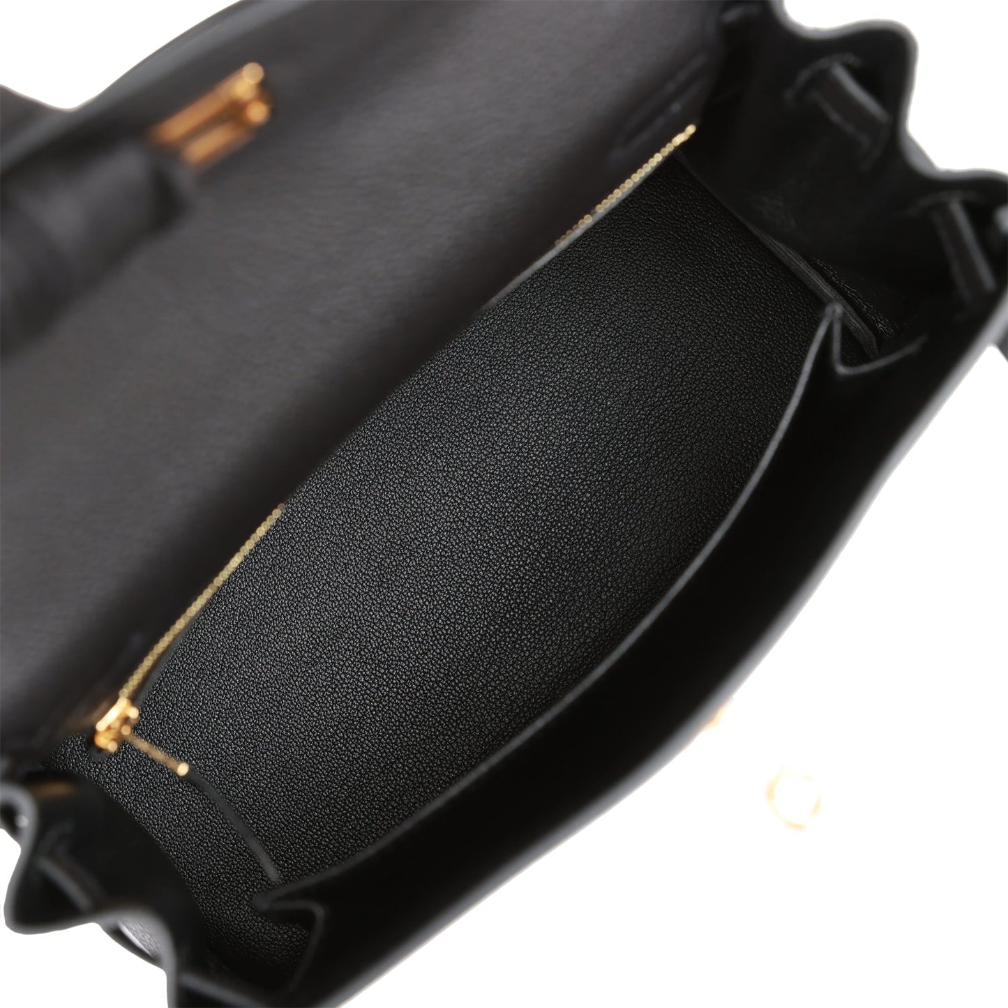 Hermes Kelly 25 Retourne Black Togo Gold Hardware