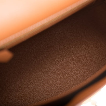 Hermes Kelly 25 Sellier Gold Epsom Gold Hardware
