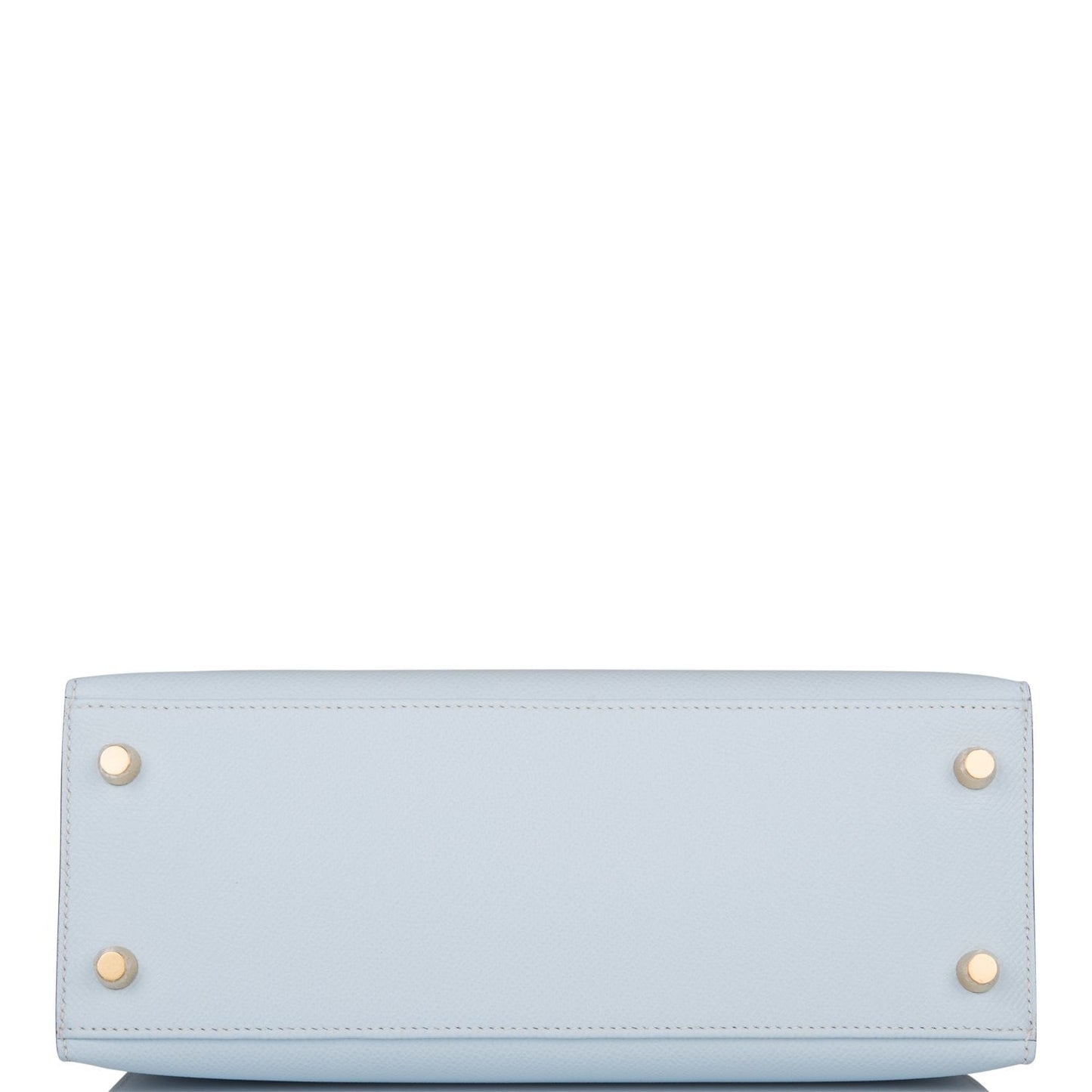 Hermes Kelly 25 Sellier Bleu Brume Epsom Gold Hardware