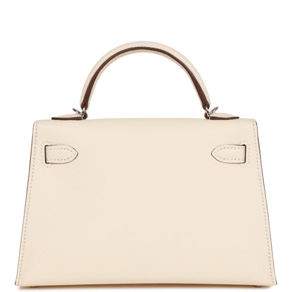 Hermes Kelly 20 Sellier Nata Epsom Palladium Hardware