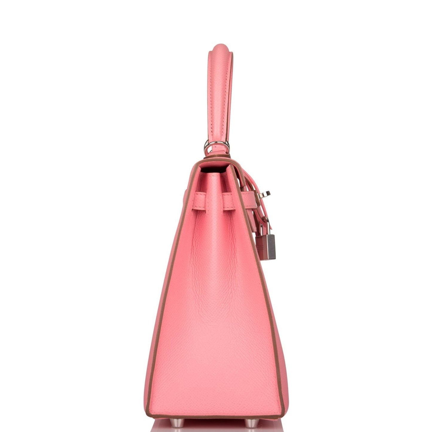 Hermes Kelly 25 Sellier Rose Confetti Epsom Palladium Hardware