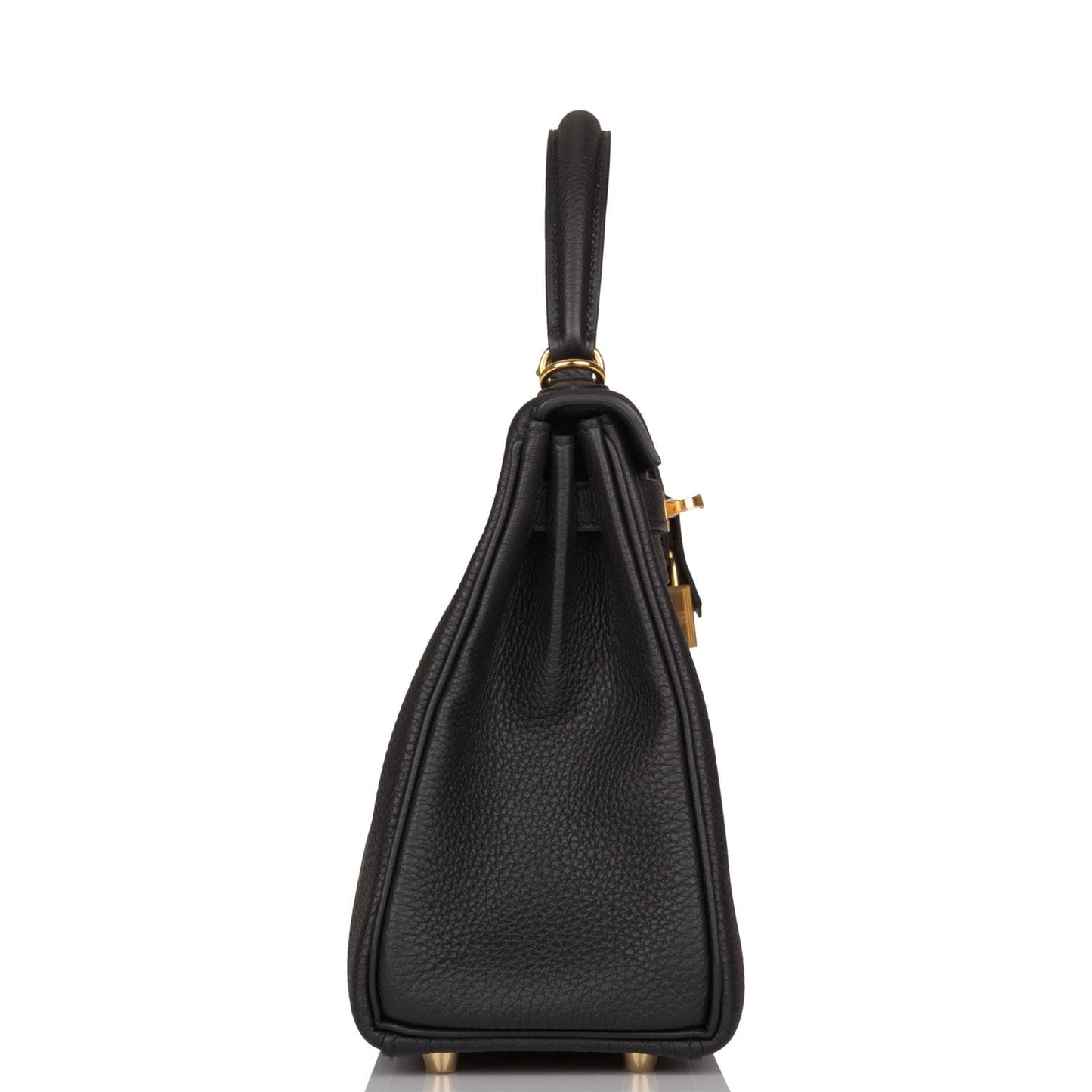 Hermes Kelly 25 Retourne Black Togo Gold Hardware