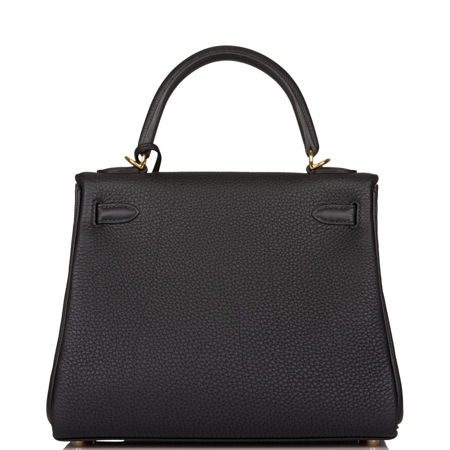 Hermes Kelly 25 Retourne Black Togo Gold Hardware