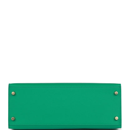 Hermes Kelly 28 Sellier Vert Jade Epsom Gold Hardware