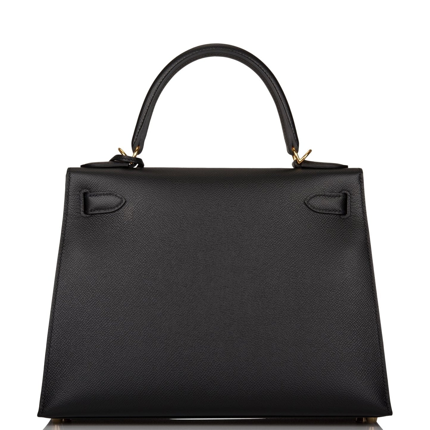 Hermes Kelly 28 Sellier Black Epsom Gold Hardware