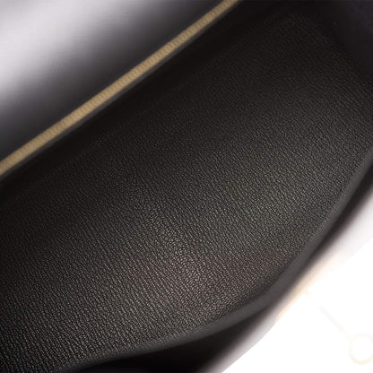 Hermes Kelly 28 Sellier Black Epsom Gold Hardware