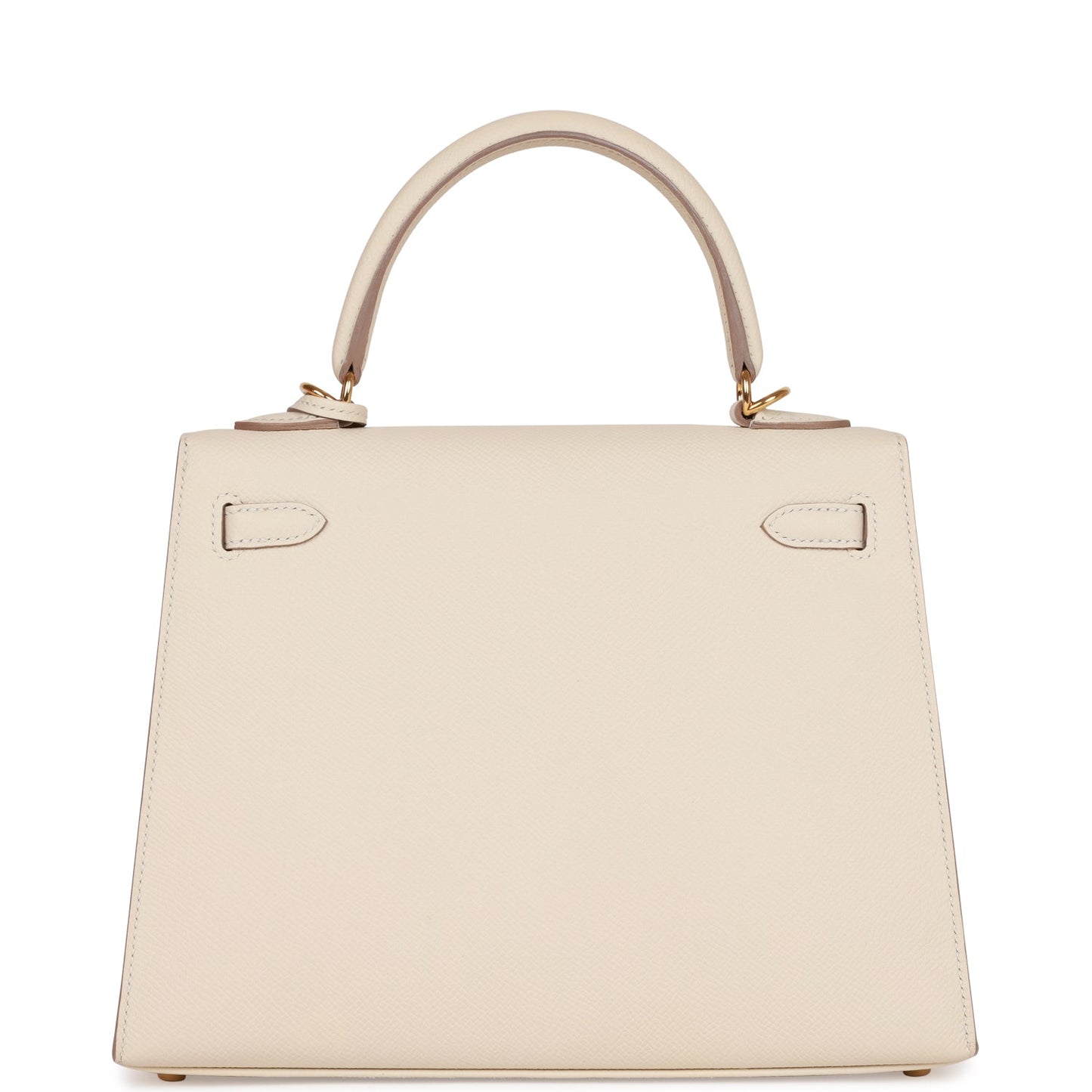 Hermes Kelly 25 Sellier Craie Epsom Gold Hardware