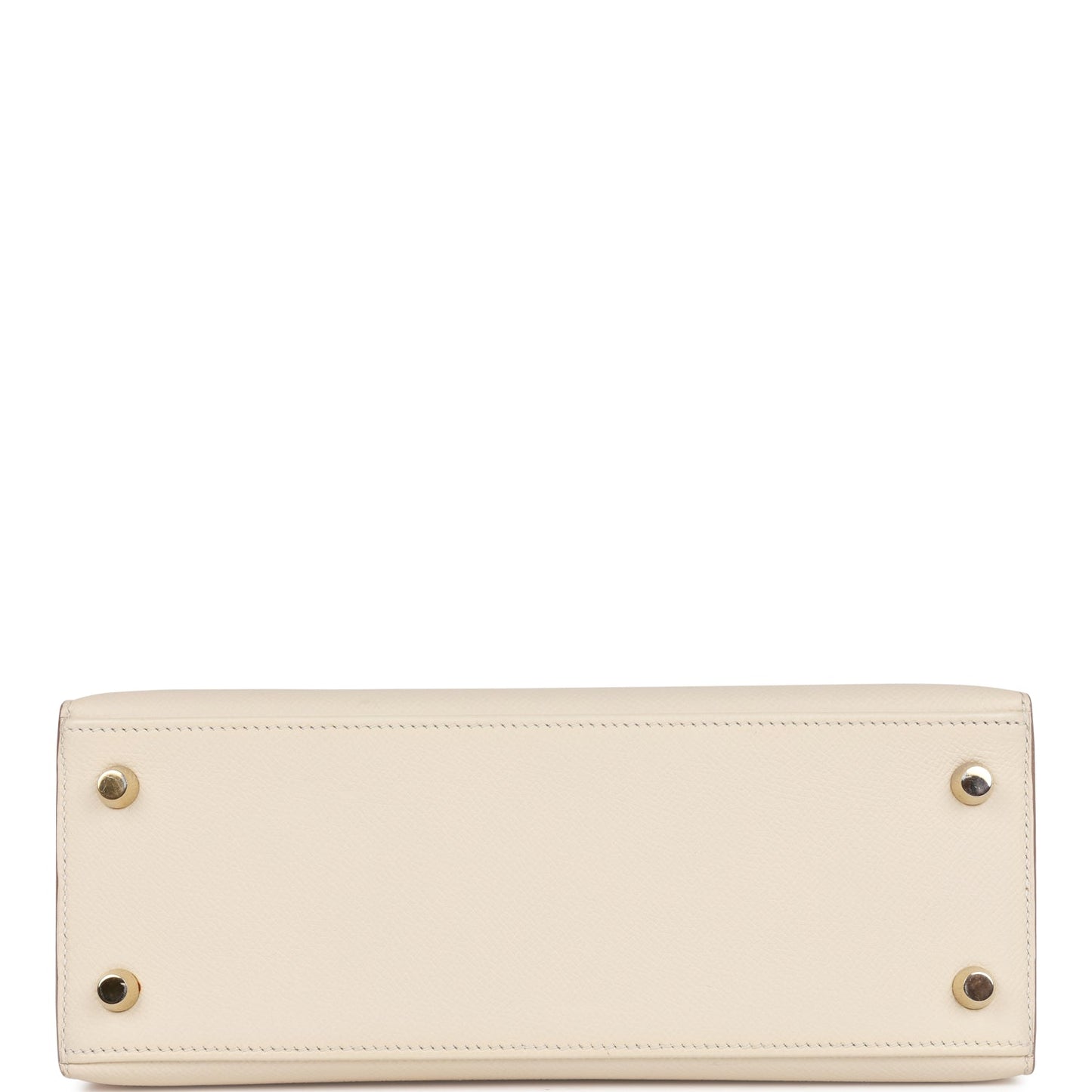 Hermes Kelly 25 Sellier Craie Epsom Gold Hardware