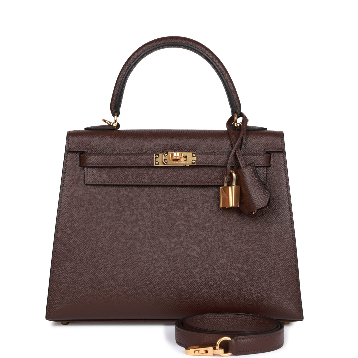 Hermes Kelly 25 Sellier Rouge Sellier Epsom Gold Hardware