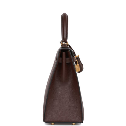 Hermes Kelly 25 Sellier Rouge Sellier Epsom Gold Hardware